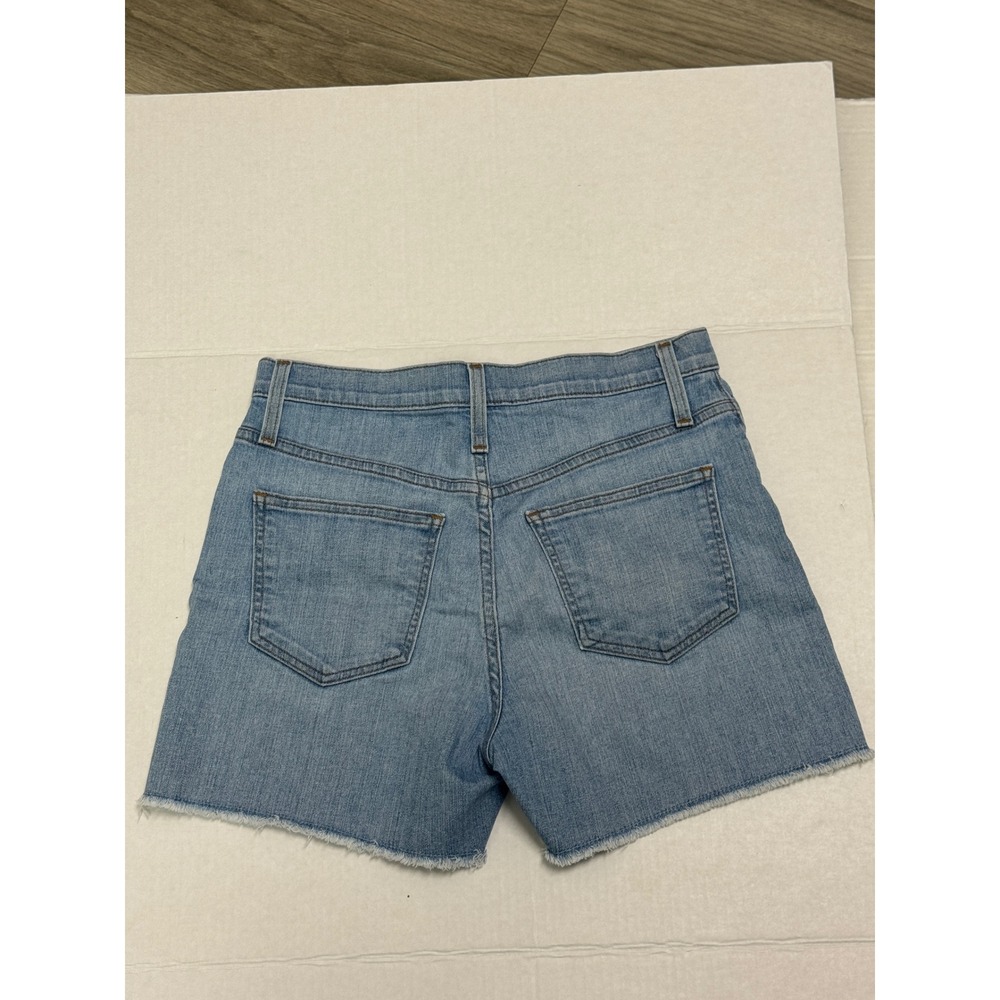 J. Crew Kids Denim Shorts Size 27 Button Fly Raw Hem‎ Light Wash